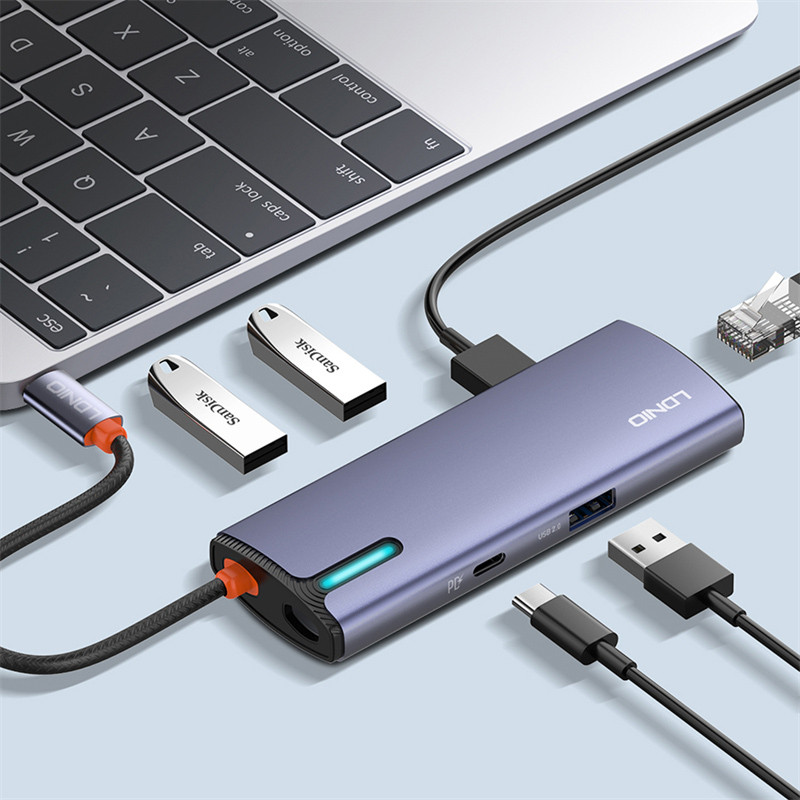 هاب 6 پورت USB-C الدنیو مدل DS-16U