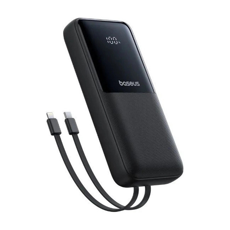 پاوربانک 22.5 وات بیسوس مدل LIPOW PPJP312 ظرفیت 20000 میلی آمپر ساعت به همراه کابل usb-c و لایتنینگ