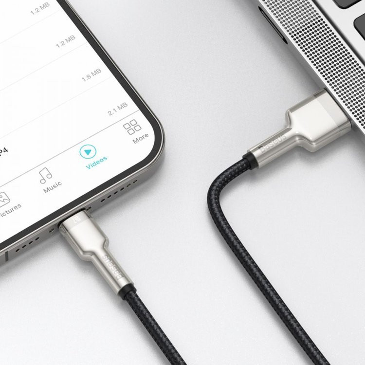 کابل تبدیل USB به لایتنینگ باسئوس مدل CALJK-B01 طول 2 متر