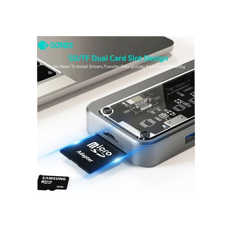 هاب 10 پورت USB-C کوتتسی مدل COTECI 16013