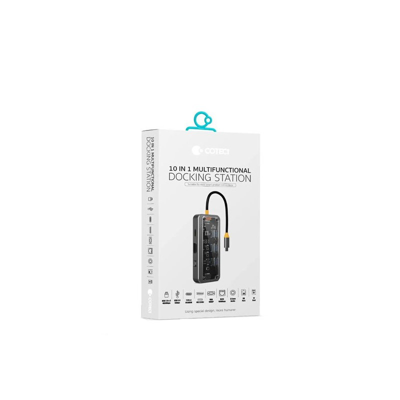 هاب 10 پورت USB-C کوتتسی مدل COTECI 16013