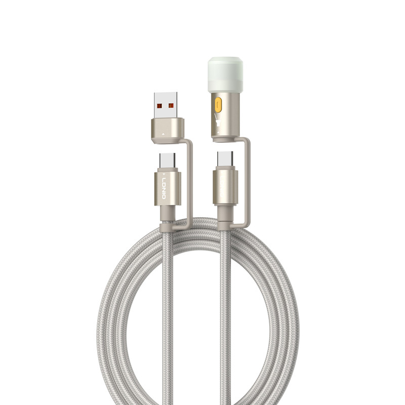 کابل تبدیل USB-C به USB/USB-C الدینیو مدل LC17 طول 1.2 متر