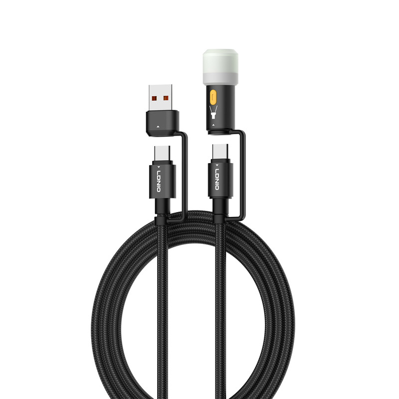 کابل تبدیل USB-C به USB/USB-C الدینیو مدل LC17 طول 1.2 متر