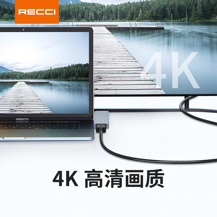هاب 7 پوت USB-C رسی مدل RH08
