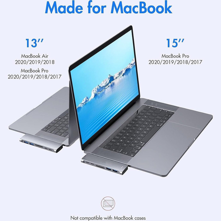 هاب 7 پوت USB-C رسی مدل RH08