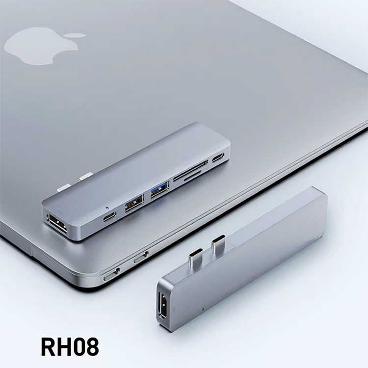 هاب 7 پوت USB-C رسی مدل RH08