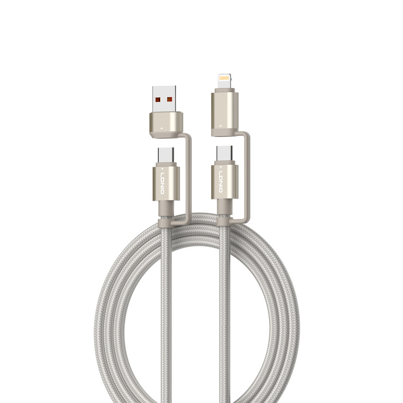 کابل تبدیل USB-C به لایتنینگ / USB الدینیو مدل Lc16 طول 1.2 متر