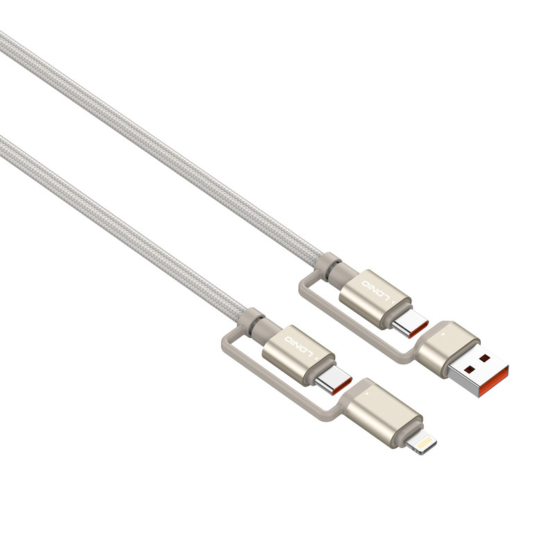 کابل تبدیل USB-C به لایتنینگ / USB الدینیو مدل Lc16 طول 1.2 متر