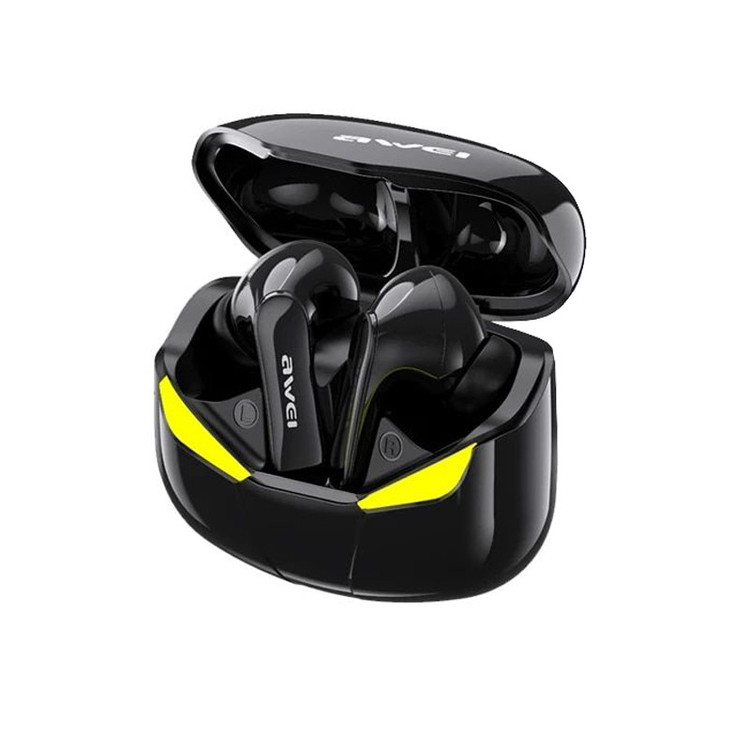 هدفون بلوتوثی اوی T35 با نویز کنسلینگ فعال (ANC)، درگاه شارژ USB Type-C، دارای نمایشگر روی محفظه شارژ، مقاوم در برابر رطوبت و عرق