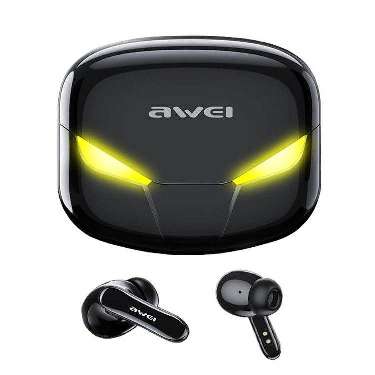 هدفون بلوتوثی اوی T35 با نویز کنسلینگ فعال (ANC)، درگاه شارژ USB Type-C، دارای نمایشگر روی محفظه شارژ، مقاوم در برابر رطوبت و عرق