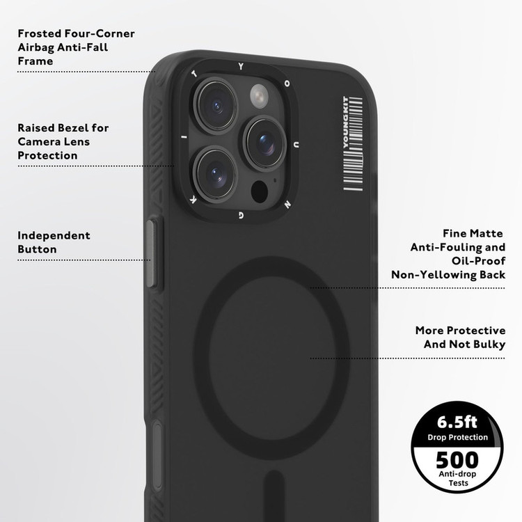 کاور یانگ کیت مدل Hidden Sand مناسب برای گوشی موبایل اپل iphone 16 pro max