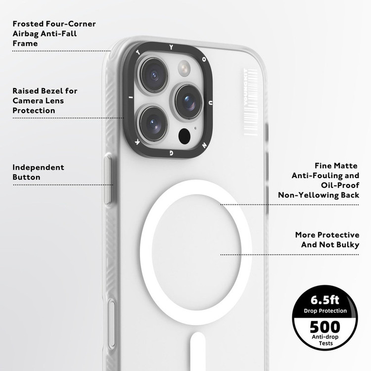 کاور یانگ کیت مدل Hidden Sand مناسب برای گوشی موبایل اپل iphone 16 pro max