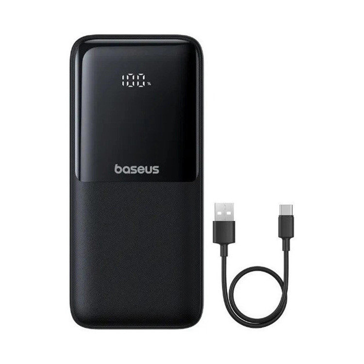 پاوربانک 22.5 وات بیسوس مدل LIPOW PPJP312 ظرفیت 20000 میلی آمپر ساعت به همراه کابل usb-c و لایتنینگ
