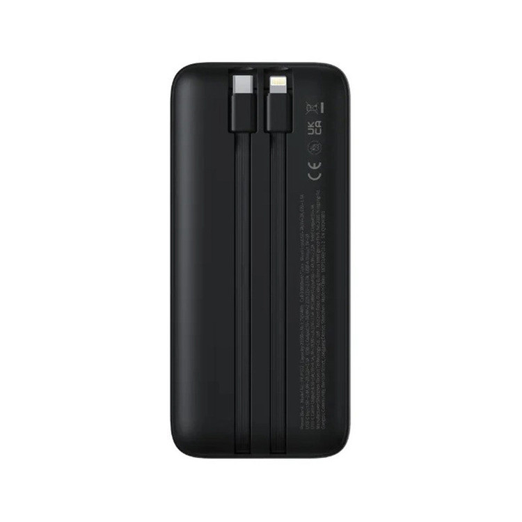 پاوربانک 22.5 وات بیسوس مدل LIPOW PPJP312 ظرفیت 20000 میلی آمپر ساعت به همراه کابل usb-c و لایتنینگ
