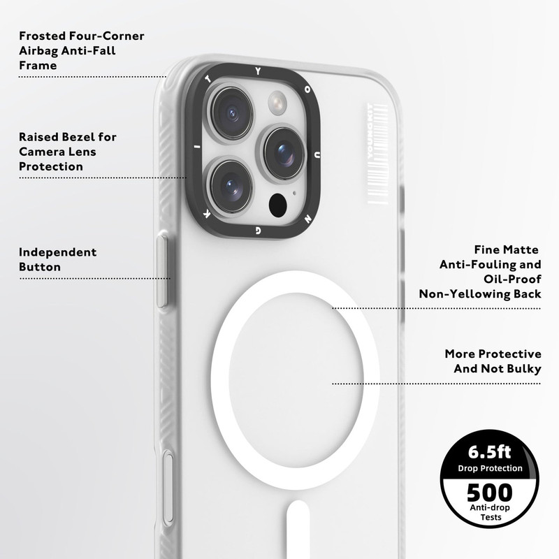 کاور یانگ کیت مدل Hidden Sand مناسب برای گوشی موبایل اپل iphone 16 pro
