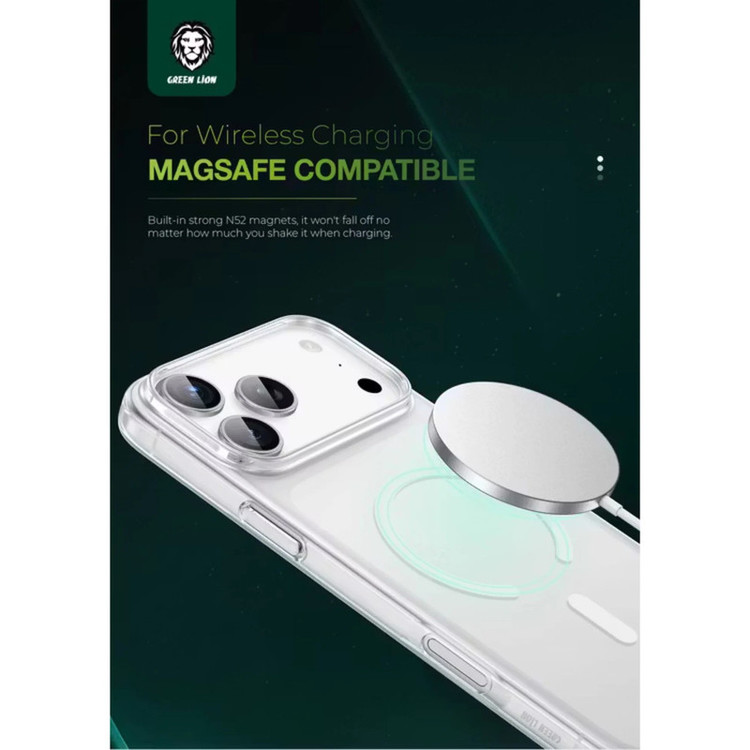 کاور گرین لاین مدل Matte Magsafe X مناسب برای گوشی موبایل اپل iPhone 17 Pro Max