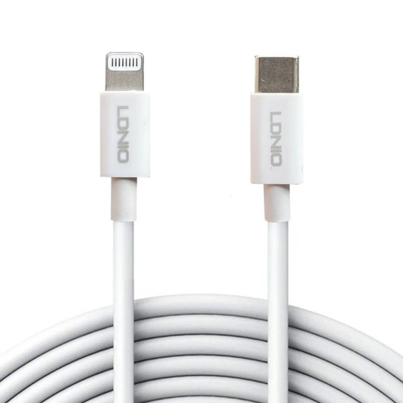 کابل تبدیل USB-C به لایتنینگ الدینو مدل 16pro max طول 1 متر